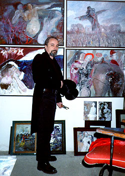 Andrei Medinski in atelierul de creatie